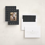"Gilded Flowers" - Holiday Cards in Coal by Angela Garrick - Assembled