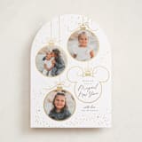 "BAUBLES" - Holiday Cards in Snow by Everett Paper Goods - Front