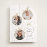 "BAUBLES" - Holiday Cards in Snow by Everett Paper Goods - Front