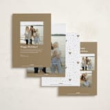 "BAUBLES" - Holiday Cards in Snow by Everett Paper Goods - Back of Card Options