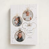 "BAUBLES" - Holiday Cards in Snow by Everett Paper Goods - Folded Card