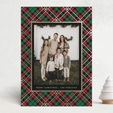 "Disney Tartan Plaid" - Holiday Cards in Holiday Flannel by Erin Deegan - Front