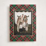 "Disney Tartan Plaid" - Holiday Cards in Holiday Flannel by Erin Deegan - Front