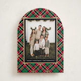 "Disney Tartan Plaid" - Holiday Cards in Holiday Flannel by Erin Deegan - Front