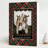 "Disney Tartan Plaid" - Holiday Cards in Holiday Flannel by Erin Deegan - Folded Card
