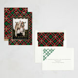 "Disney Tartan Plaid" - Holiday Cards in Holiday Flannel by Erin Deegan - Assembled