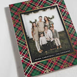 "Disney Tartan Plaid" - Holiday Cards in Holiday Flannel by Erin Deegan - Detail