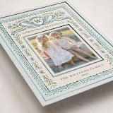 "Christmas Gift" - Holiday Cards in Blue Jay by Paper Sun Studio - Detail