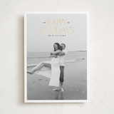 "headline" - Holiday Cards in Snow by Carolyn Nicks - Front