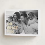 "Holiday Poster" - Holiday Cards in Snow by Maria Alou - Folded Card