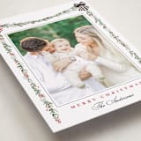 "Holly & Bows" - Holiday Cards in Candy Cane by Susan Moyal - Detail
