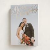 "Modern Merry Christmas" - Holiday Cards in Winter Rose by Wildfield Paper Co - Folded Card