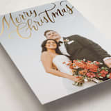 "Modern Merry Christmas" - Holiday Cards in Winter Rose by Wildfield Paper Co - Detail