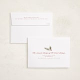 "Modern Merry Christmas" - Holiday Cards in Winter Rose by Wildfield Paper Co - FREE Recipient Addressing