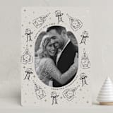 "Champagne New year" - Holiday Cards in Noir by Jackie Crawford - Front