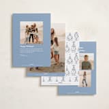 "Champagne New year" - Holiday Cards in Bluebird by Jackie Crawford - Back of Card Options