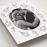 "Champagne New year" - Holiday Cards in Bluebird by Jackie Crawford - Detail