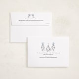 "Champagne New year" - Holiday Cards in Bluebird by Jackie Crawford - FREE Recipient Addressing