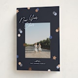 "Confetti Cheers" - Holiday Cards in Blue Jean by Pixel and Hank - Folded Card