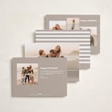 "Modern Type" - Holiday Cards in Cloud by Angela Thompson - Back of Card Options