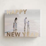 "Modern Type" - Holiday Cards in Cloud by Angela Thompson - Folded Card