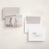 "Modern Type" - Holiday Cards in Cloud by Angela Thompson - Assembled