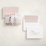 "Modern Type" - Holiday Cards in Rose by Angela Thompson - Assembled