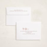 "Modern Type" - Holiday Cards in Rose by Angela Thompson - FREE Recipient Addressing
