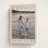 "Headlines" - Holiday Cards in Champagne by Ekko Studio - Folded Card