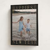"Headlines" - Holiday Cards in Midnight by Ekko Studio - Folded Card