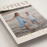 "Headlines" - Holiday Cards in Champagne by Ekko Studio - Detail