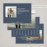 "Skyline" - Holiday Cards in Navy by Wildfield Paper Co - Back of Card Options