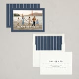 "Skyline" - Holiday Cards in Navy by Wildfield Paper Co - Assembled