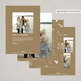 "foil new years" - Holiday Cards in Snow by Benita Crandall - Back of Card Options