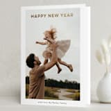 "foil new years" - Holiday Cards in Snow by Benita Crandall - Folded Card