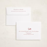 "Noël moderne" - Holiday Cards in Candy Cane by Benita Crandall - FREE Recipient Addressing