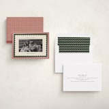 "gingham layers" - Holiday Cards in Cranberry by Ellen Schlegelmilch - Assembled