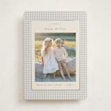 "Gingham Vintage" - Holiday Cards in Ash by Emily Betts - Front