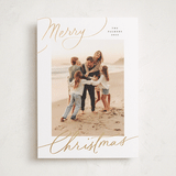 "Evoke" - Holiday Cards in Snow by Everett Paper Goods - Front