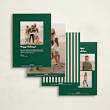 "Bold & Bright" - Holiday Cards in Mistletoe by Ekko Studio - Back of Card Options