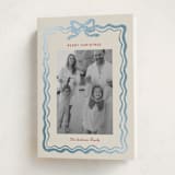 "watercolor ribbon frame" - Holiday Cards in Vanilla by Cass Loh - Folded Card