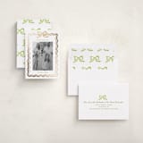 "watercolor ribbon frame" - Holiday Cards in Sage by Cass Loh - Assembled