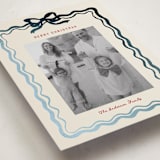 "watercolor ribbon frame" - Holiday Cards in Vanilla by Cass Loh - Detail