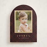 "Balmoral Green" - Holiday Cards in Cranberry by Olivia Kanaley Inman - Front