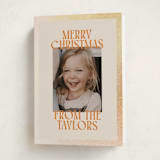 "Cheerful Stack" - Holiday Cards in Pumpkin by Ekko Studio - Folded Card