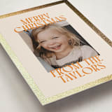 "Cheerful Stack" - Holiday Cards in Pumpkin by Ekko Studio - Detail