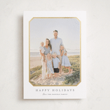 "Vintage Bevel" - Holiday Cards in Ash by Carolyn MacLaren - Front