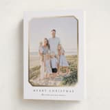 "Vintage Bevel" - Holiday Cards in Ash by Carolyn MacLaren - Folded Card