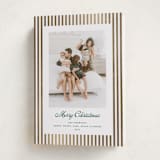 "Mini Cabana Stripes" - Holiday Cards in Pine by Erika Firm - Folded Card