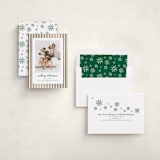 "Mini Cabana Stripes" - Holiday Cards in Pine by Erika Firm - Assembled